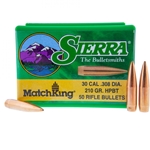 Sierra Bullets 9240T SIERRA BULLETS .30 CAL .308 210GR HPBT MATCH 50CT