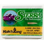 Sierra Bullets 100141 Sierra 1755C MatchKing  6.5 Creedmoor .264 150 gr Hollow Point Boat-Tail (HPBT) 500 per box