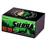 Sierra Bullets 130624 SIERRA OUTDOOR MASTER 9MM 115GR JHP 20RD 10BX/CS