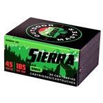 Sierra Bullets 130628 SIERRA OUTDOOR MASTER 45 ACP 185GR JHP 20RD 10BX/CS