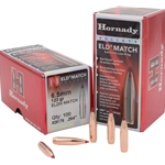 Hornady 23103 HORNADY BULLETS 6.5MM .264 123GR ELD-MATCH 100CT 25BX/CS