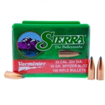 Sierra Bullets 25812 SIERRA BULLETS .22 CAL .224 55GR SP 100CT