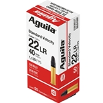 44449 Aguila 1B220332 Super Extra Standard Velocity 22 LR 40 gr 1130 fps Lead Solid Point 50 Rounds