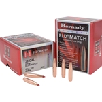 Hornady 200-30904 HORNADY BULLETS 30CAL .308 225GR ELD-MATCH 100CT 15BX/CS