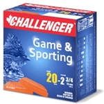 Challenger Ammo 10044 Standard 1004 Shotshell 20 GA, 2-3/4 in, No. 4, 7/8 oz, 1250 fps, 25 Rnd per Box