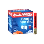 Challenger Ammo 30034 Hi-Brass 3003 Shotshell 410 GA, 3 in, No. 4, 11/16 oz, 1150 fps, 25 Rnd per Box