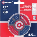 Crosman 6177 Wadcutter Pellets 7.4gr, .177Cal, 250 ct Tin