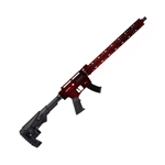 Derya Arms TM22-18-DR-AL Derya TM22 Distressed Red 22LR 18" Threaded Barrel With long hand-guard and