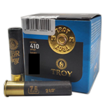 TT364 Troy Ammunition, 2.5" .410 1/2oz #4 lead shot, 1150 FPS. Box of 25rds. Made in the USA