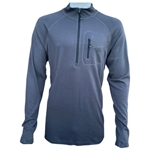 Off The Grid BASE MERINO 1/4 ZIP BASE MERINO ¼ ZIP LS GUN METAL GREY