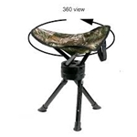 ALTAN SAFE OUTDOORS  Altan Tripod Rest Stool - 360 Swivel C-CAM-04 Color: Camo, Length: 15 in, Width: 15 in