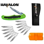 Havalon Knives XTC-60ABOLT-GX Havalon Piranta Bolt Folding Knife - Green