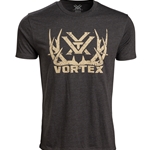 Vortex 121-45-CHHL MEN'S T-SHIRT: CHARCOAL HEATHER FULL TINE