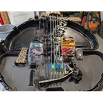 UASSASSIN Pre-Owned Bowtech Assassin Compund Bow, adjustable draw length 26"to30", 45-60lb draw weight, Case 12 arrows field points, broad heads, quick release, forarm protector. Condition - Excellent C2501-05