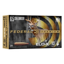 FEDERAL FEDERAL PREMIUM P65CRDELDX1 FED PREM 6.5CRD 143GR ELD-X 20/200