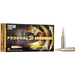 FEDERAL  Federal P243BCH1 Premium  243 Win 95 gr Berger Hybrid Hunter 20 Bx/ 10 Cs