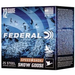 FEDERAL WF142SG 2 Federal WF142SG2 Speed-Shok Snow Goose 12 Gauge 3" 1 1/4 oz 2 Shot 25 Bx/ 10 Cs