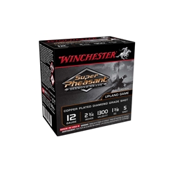 Winchester Ammunition  Winchester Ammo SPDG125 Super Pheasant Diamond Grade 12 Gauge 2.75" 1 3/8 oz 5 S