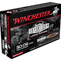 Winchester Ammunition S3006LR WINCHESTER SUPREME 30-06 190GR ACCUBOND LR 20RD 10BX/CS