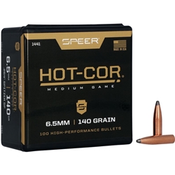 SPEER  CCI 1441 Hot-Cor Spitzer Rifle Bullet 264 Cal .26 140 gr Spitzer Soft Point 100