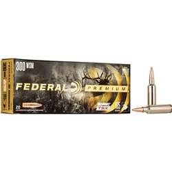 FEDERAL 36236 Federal P300WSMG Premium  300 WSM 165 gr Barnes Triple-Shock X 20 Bx/ 10 Cs