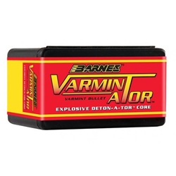 3814 Barnes Bullets 30178 Varminator   22 Caliber .224 58 GR Flat Base Hollow Point