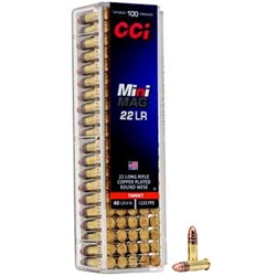 63200 CCI MINI-MAG 22LR 40GR LEAD-RN 1235FPS 100RD 50BX/CS