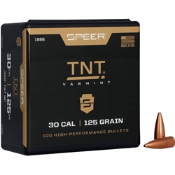 SPEER 63254 Speer 1986 TNT  30 Cal .308 125 gr Jacketed Hollow Point (JHP) 100 Per Box