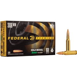 GM308M FEDERAL GOLD MEDAL 308 WIN 168GR MATCHKING 20RD 10BX/CS