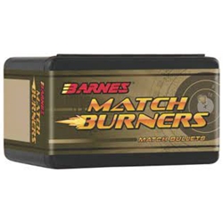 74483 Barnes Bullets 30160 Match Burners   22 Caliber .224 52 GR Match Burners Flat Base