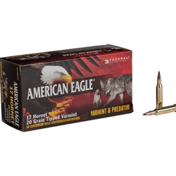 AE17H20TVP FEDERAL AE 17 HORNET 20GR TIPPED VARMINT 50RD 10BX/CS