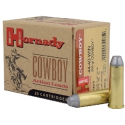 87564 Hornady 9075 Cowboy  44-40 Win 205 gr Flat Point (FP) 20 Bx/ 10 Cs