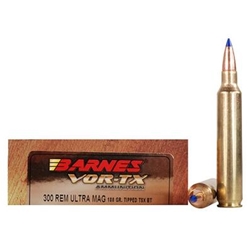 Barnes Bullets B21539 BARNES VOR-TX 300 RUM 180GR TTSX BT 20RD 10BX/CS