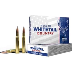 Nosler A40125 NOSLER WHITETAIL 30-06 SPRG 165GR SP 20RD 10BX/CS