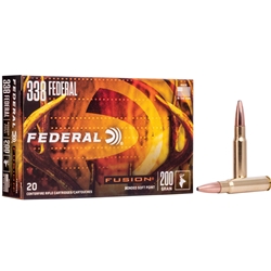 F338FFS2 FEDERAL FUSION 338 FEDERAL 200GR FUSION 20RD 10BX/CS