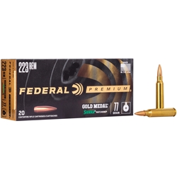 GM223M3 FEDERAL GOLD MEDAL 223 REM 77GR MATCHKING 20RD 10BX/CS