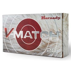 Hornady AHDY81504 HORNADY V-MATCH 6.5 CM 100GR ELD-VT 20RD 10BX/CS