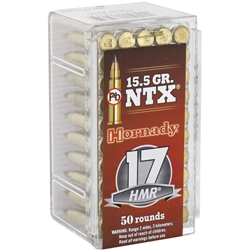 Hornady 200-83171 HORNADY 17HMR 15.5GR NTX 50RD 40BX/CS