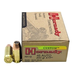 Hornady 200-9112 HORNADY 45ACP 200GR XTP 20RD 10BX/CS