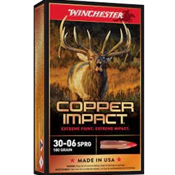 Winchester Ammunition X3006CLF2 WINCHESTER DEER XP 30-06 SPFLD 180GR CPPR IMP 20RD 10BX/CS