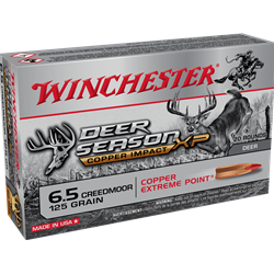 Winchester Ammunition X65CLF WINCHESTER COPPER IMPACT 6.5 CM 125GR 20RD 10BX/CS