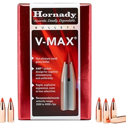 Hornady 200-22520 HORNADY BULLETS 25 CAL .257 75GR V-MAX 100CT 40BX/CS