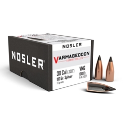 Nosler 34057 NOSLER BULLETS 30 CAL .308 110GR VARMAGEDDON TIPPED 100CT