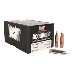 Nosler 54765 NOSLER BULLETS 270 CAL .277 140GR ACCUBOND 50CT