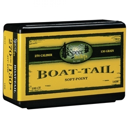 SPEER  Speer 1458 Boat-Tail  .277 130 gr Spitzer Boat-Tail Soft Point 100 Per Box