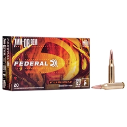 FEDERAL F708FS2 Federal Fusion 7mm-08 Rem 120gr
Fusion Soft Point Bullet