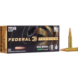 FEDERAL  Federal GM223M Gold Medal  223 Rem 69 gr Sierra MatchKing Hollow Point Boat-Tail