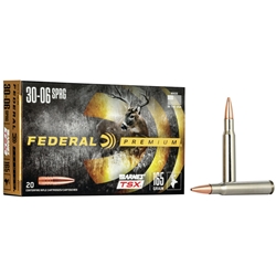 FEDERAL  Federal P3006AF Premium  30-06 Springfield 165 gr Barnes Triple-Shock X 20 Bx/