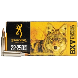 Browning Ammunition   Browning Ammo B192322250 BXV Predator & Varmint 22-250 Rem 50 gr 3800 fps Varmin