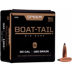 SPEER  Speer Bullets 2052 Rifle Hunting 30 Caliber .308 180 GR Spitzer Boat Tail Soft P